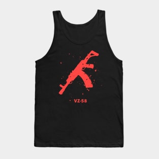 Red Stile Assault rifle VZ-58 Tank Top